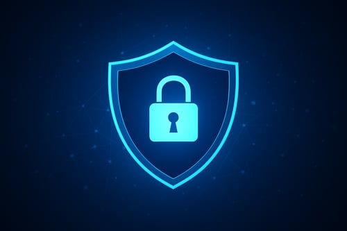 Secure cloud storage lock and shield image